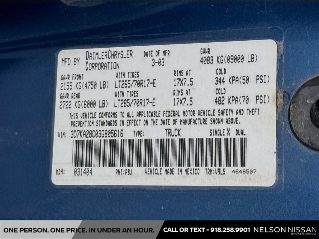 Used 2003 Dodge Ram 2500 Truck SLT image 28