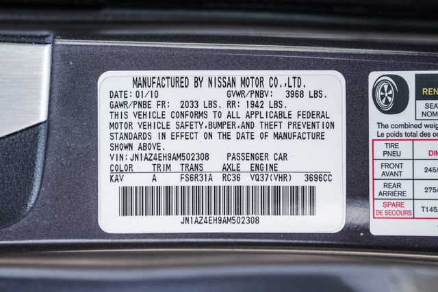 Used 2010 Nissan 370Z Touring w/ Sport Pkg RWD image 69