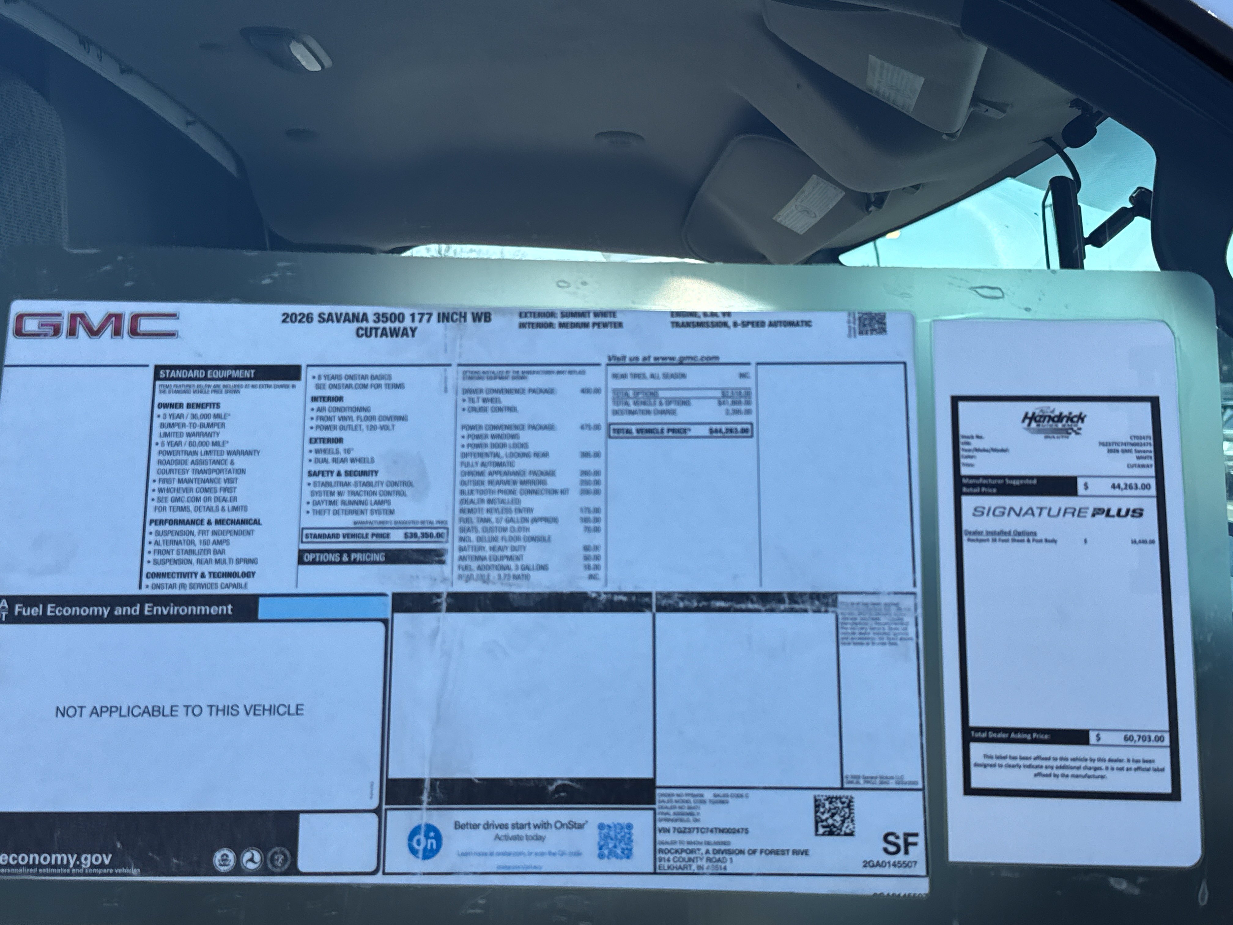 New 2026 GMC Savana 3500 Extended w/ Power Convenience Package RWD image 34