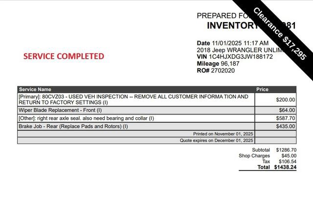 Used 2018 Jeep Wrangler Unlimited Sport S image 45