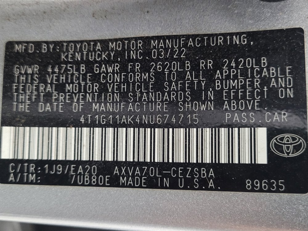 Used 2022 Toyota Camry SE FWD image 33