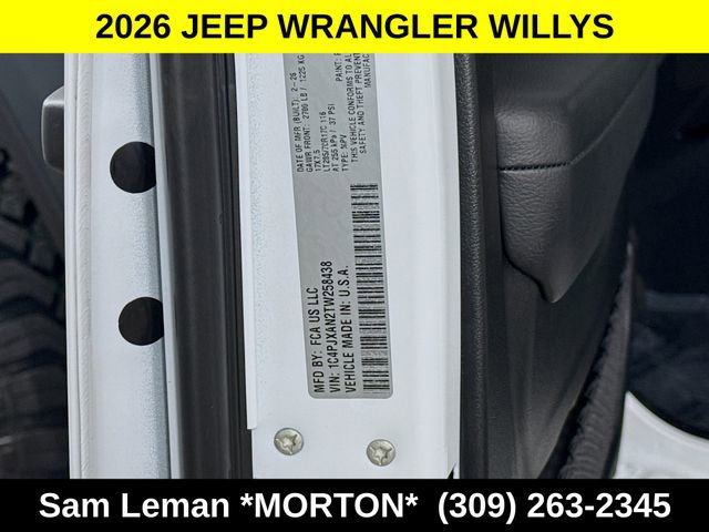New 2026 Jeep Wrangler Willys AWD/4WD image 28