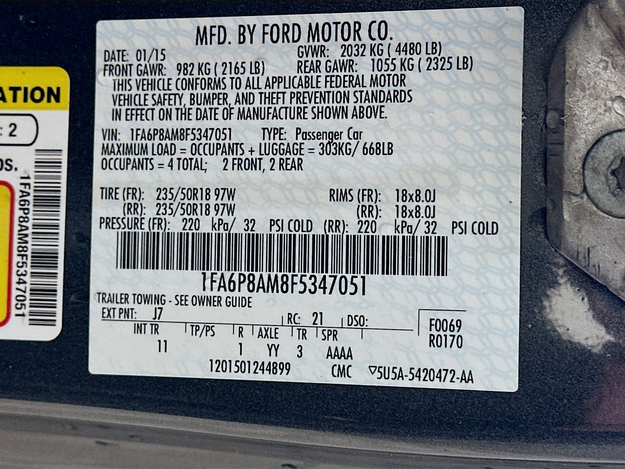 Used 2015 Ford Mustang Coupe w/ Equipment Group 051A RWD image 12
