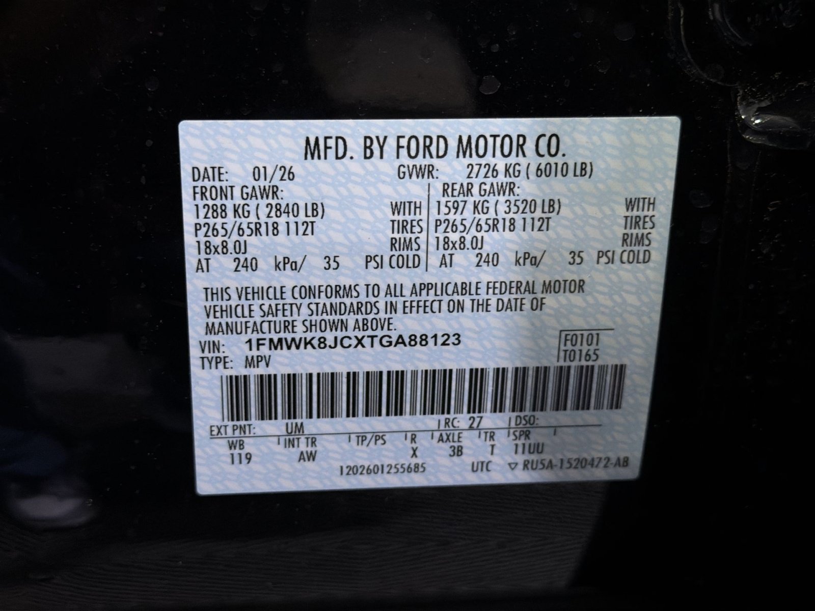 New 2026 Ford Explorer Tremor w/ Tremor Ultimate Package AWD/4WD image 38