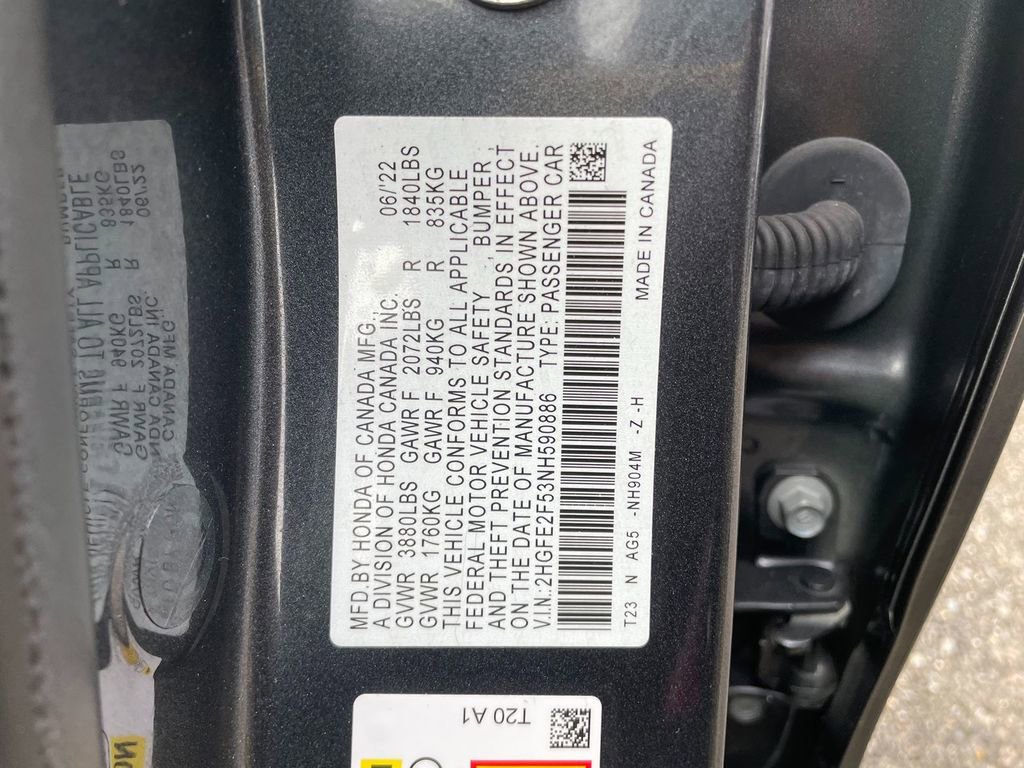 Used 2022 Honda Civic Sport image 32