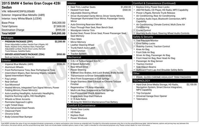 Used 2015 BMW 428i Gran Coupe image 49