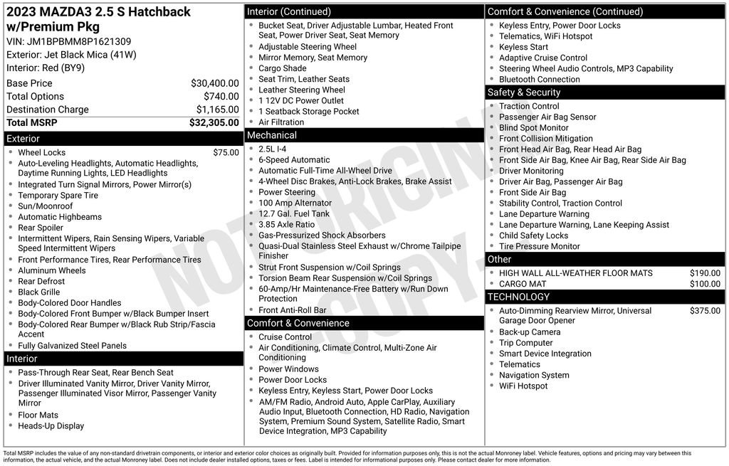 Used 2023 MAZDA MAZDA3 s image 3