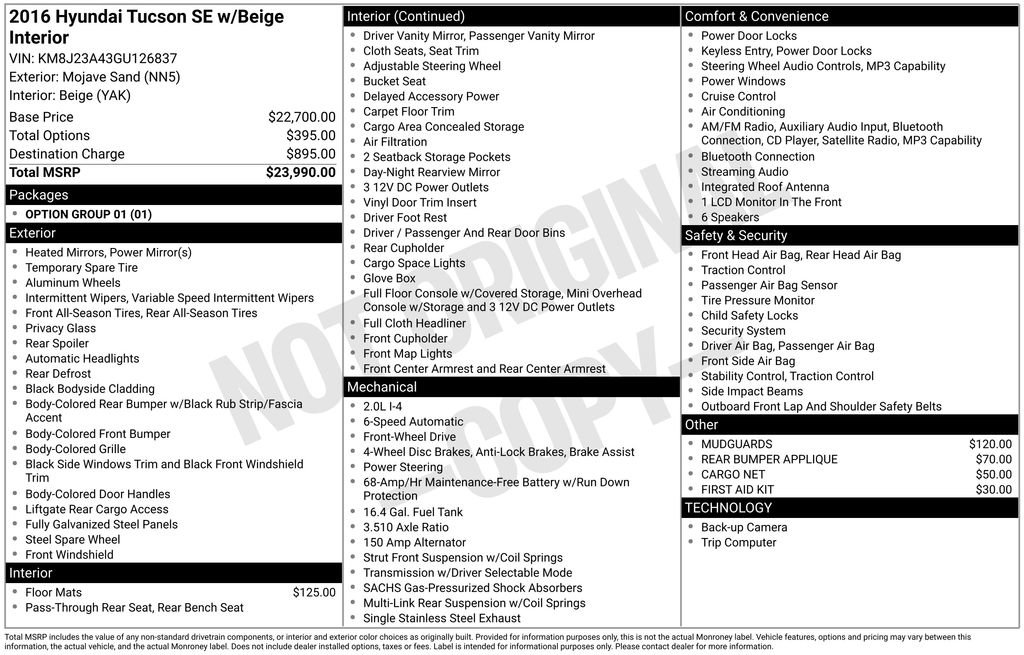 Used 2016 Hyundai Tucson SE FWD image 11