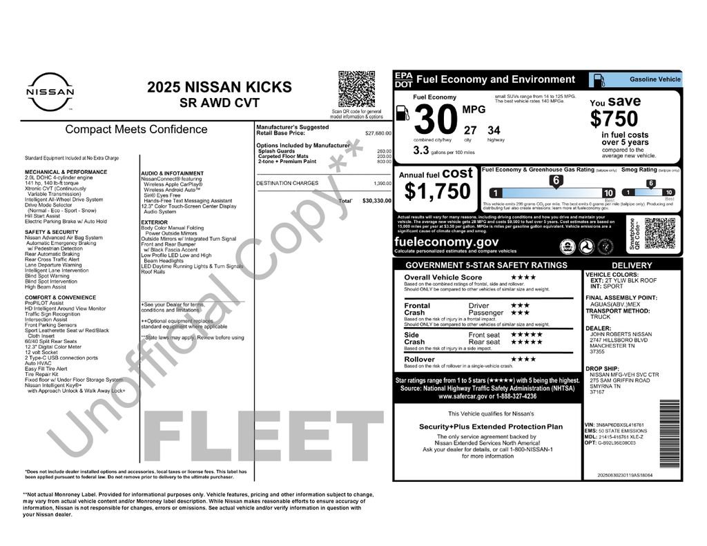 Certified 2025 Nissan Kicks SR AWD/4WD image 2