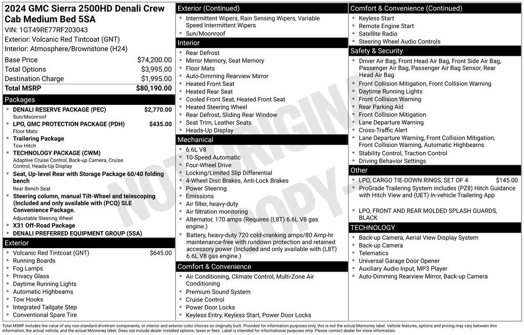 Used 2024 GMC Sierra 2500 Denali w/ Denali Reserve Package image 61