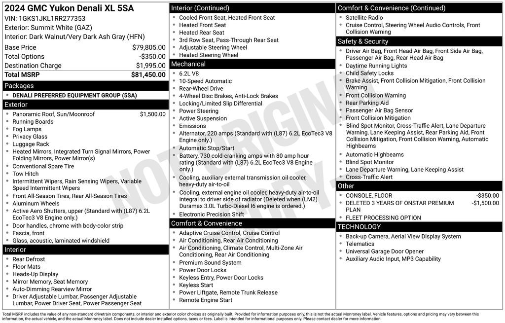 Used 2024 GMC Yukon XL Denali RWD image 10