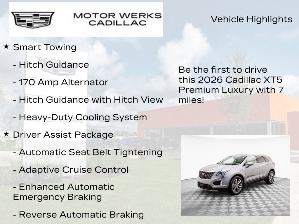 New 2026 Cadillac XT5 Premium Luxury w/ Driver Assist Package image 13