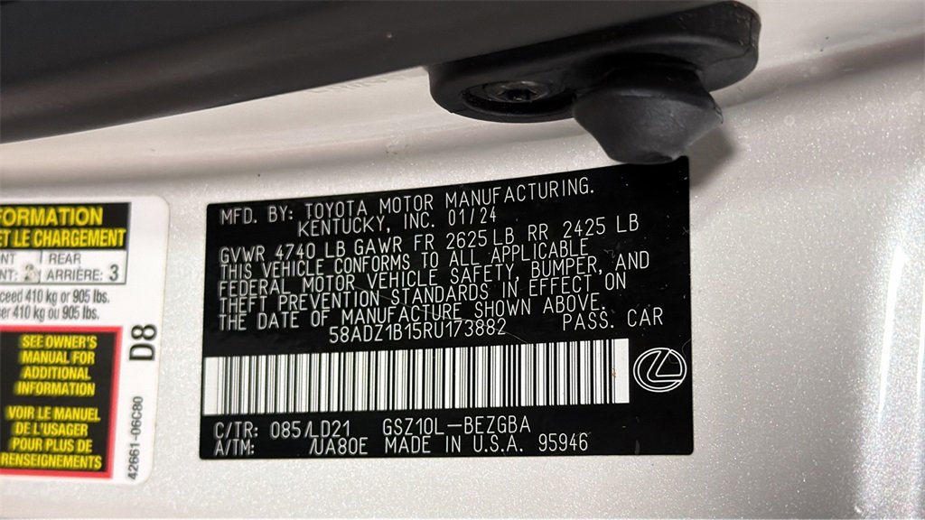 Certified 2024 Lexus ES 350 w/ Premium Package image 34