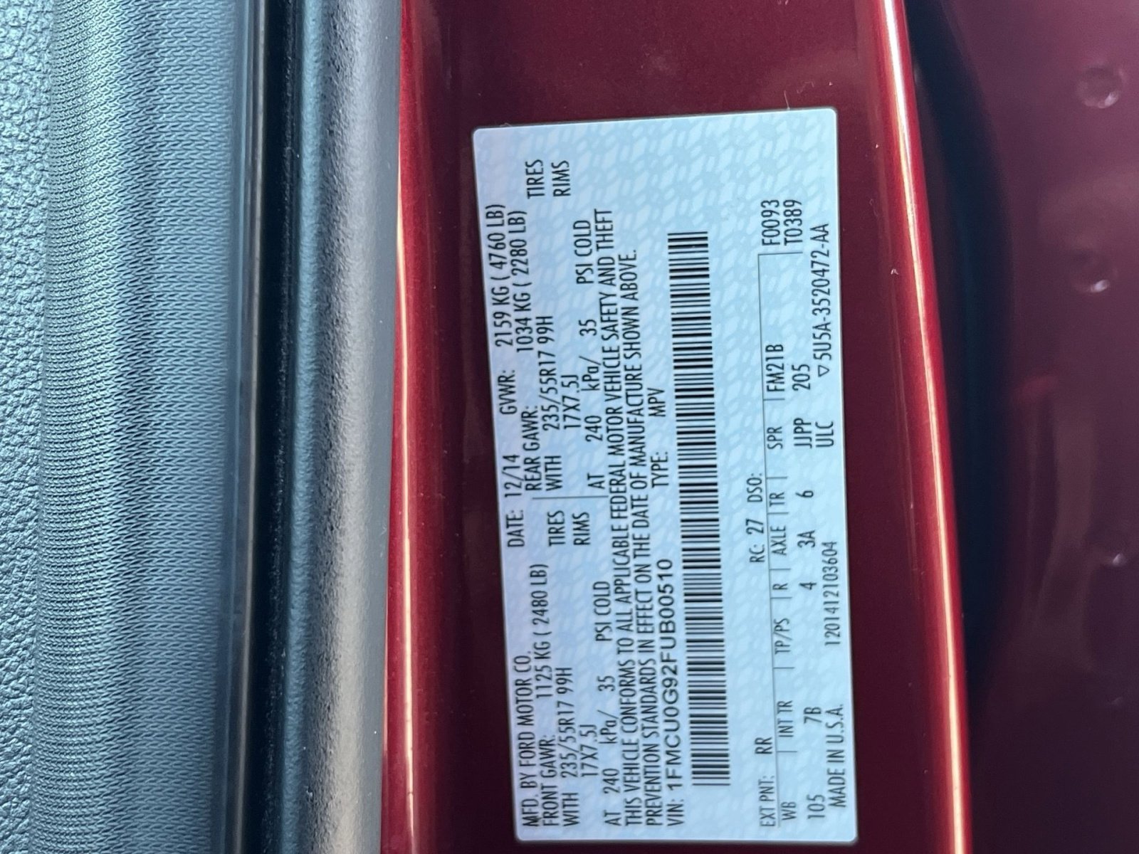 Used 2015 Ford Escape SE FWD image 35