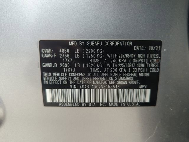 Used 2022 Subaru Outback Premium w/ Popular Package #1 AWD/4WD image 35