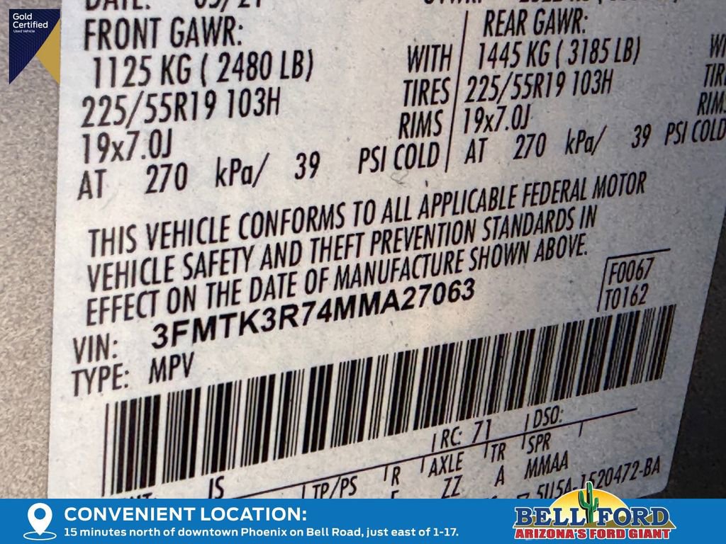 Certified 2021 Ford Mustang Mach-E Premium RWD image 33