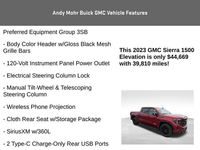 Used 2023 GMC Sierra 1500 Elevation w/ Elevation Premium Package AWD/4WD image 14