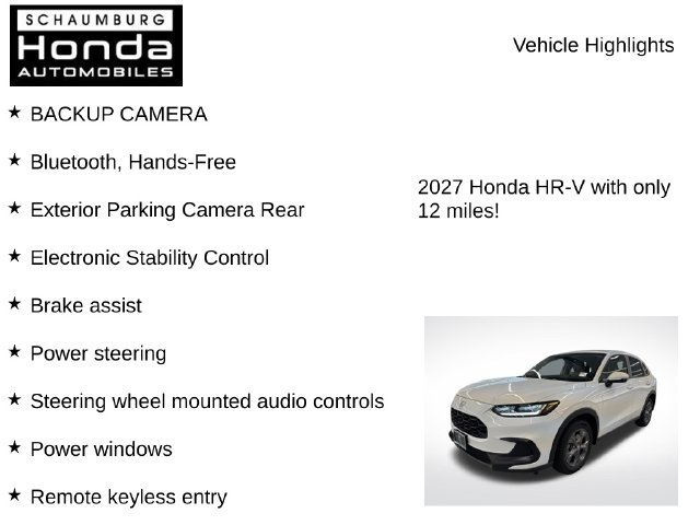New 2027 Honda HR-V LX image 7