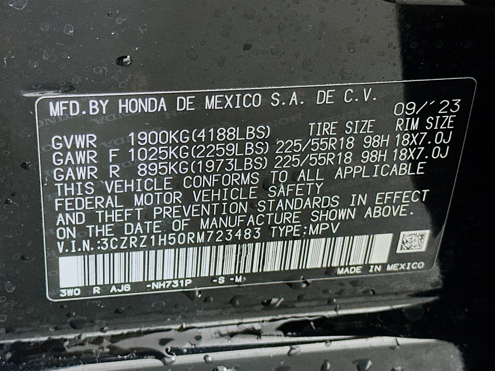 Used 2024 Honda HR-V Sport image 12