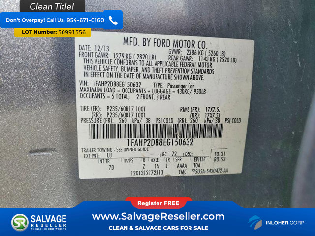Used 2014 Ford Taurus SE FWD image 16
