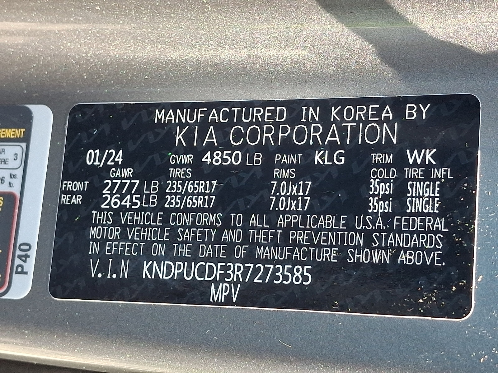 Certified 2024 Kia Sportage LX AWD/4WD image 27