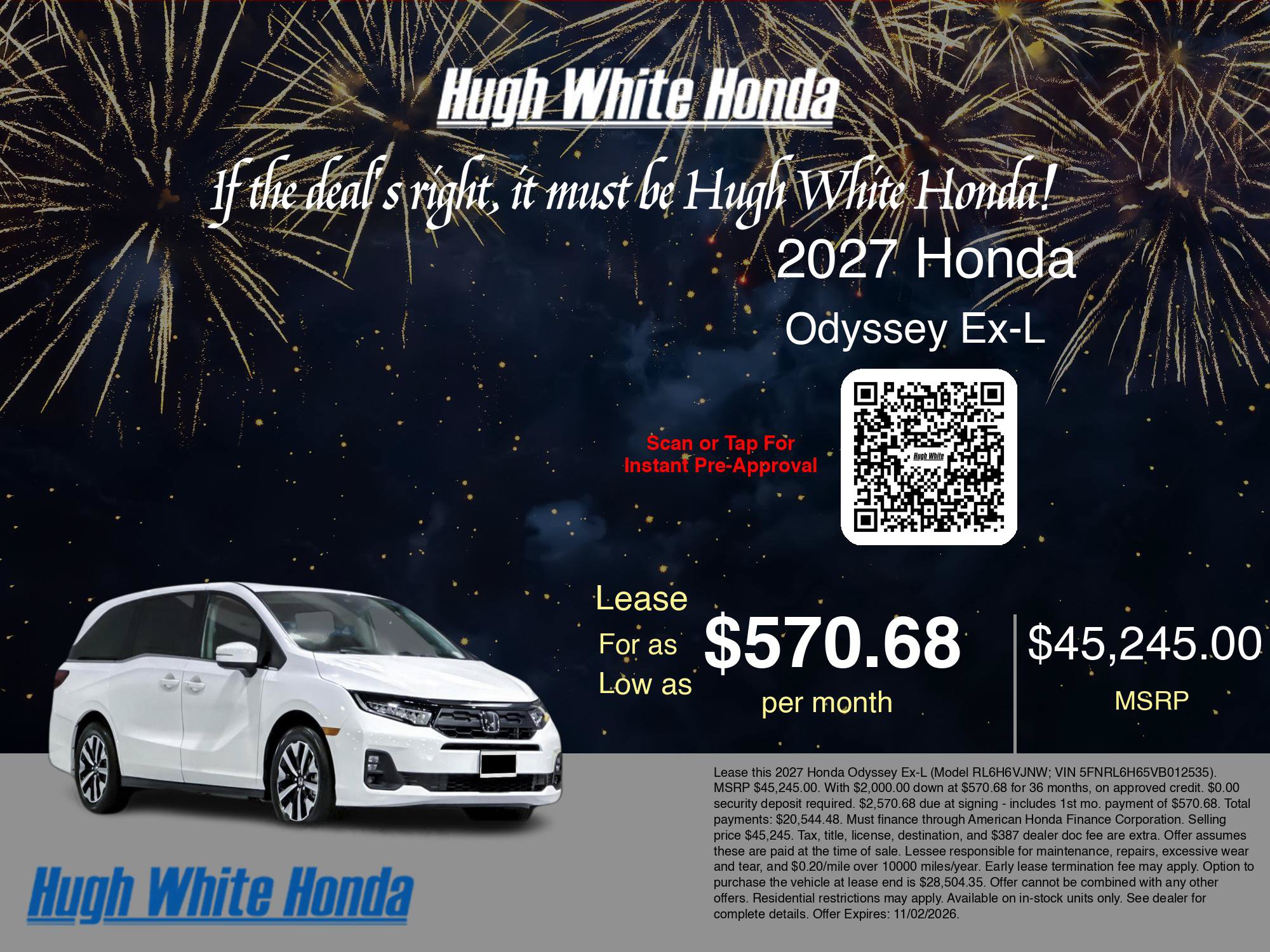 New 2027 Honda Odyssey EX-L image 5