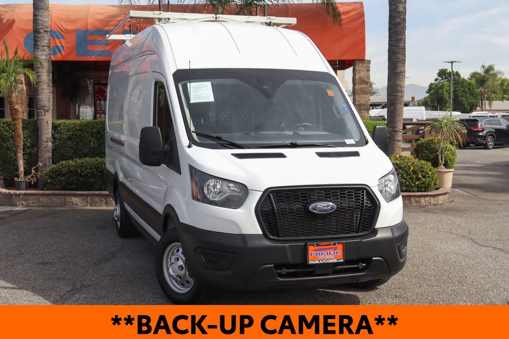 Used 2023 Ford Transit 350 148 High Roof Extended w/ Fleet Safety Package RWD image 2