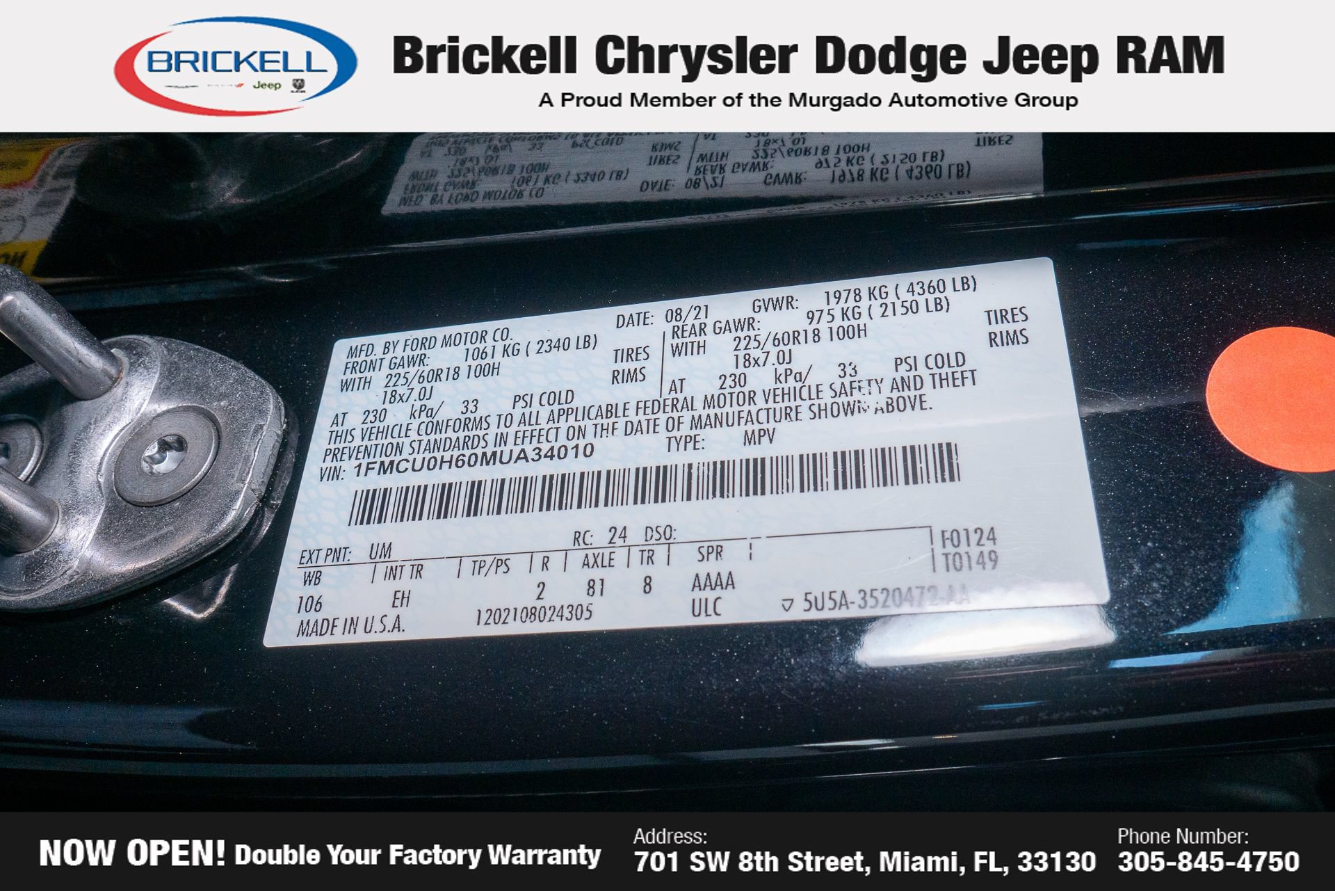 Used 2021 Ford Escape SEL w/ Technology Package FWD image 33