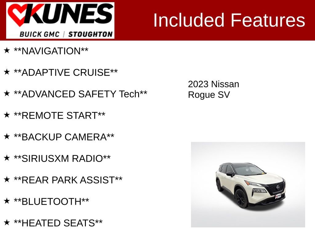Used 2023 Nissan Rogue SV w/ SV Premium B Package image 2