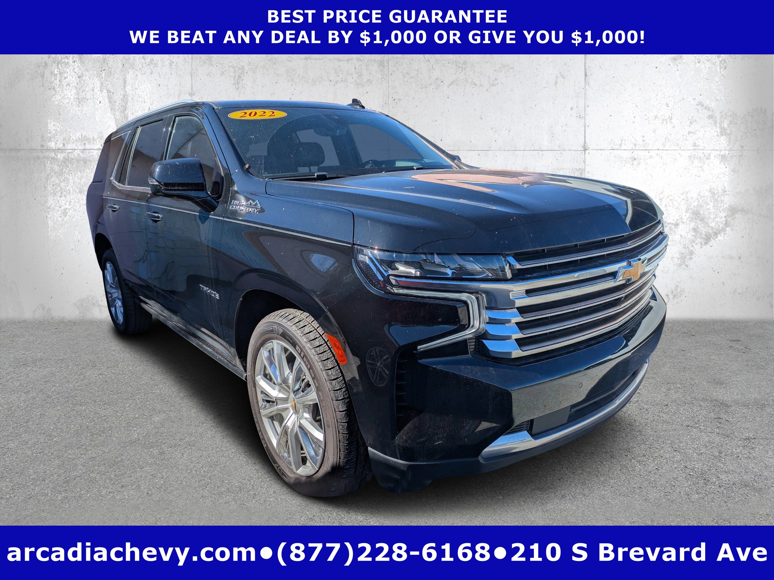 Certified 2022 Chevrolet Tahoe High Country