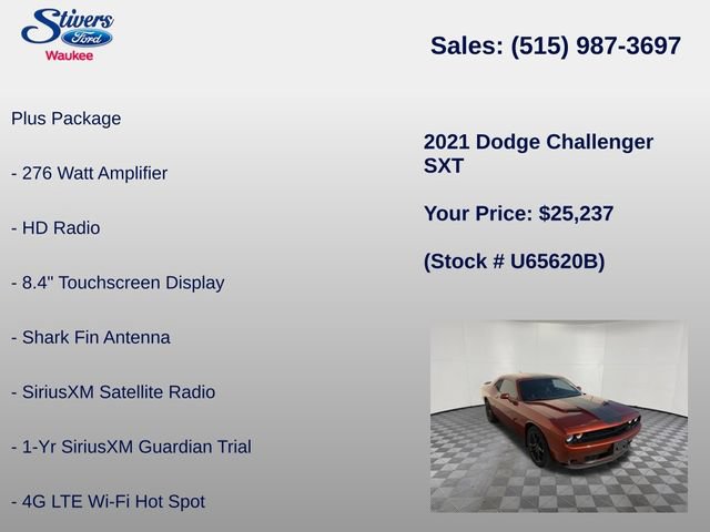 Used 2021 Dodge Challenger SXT w/ Plus Package AWD/4WD image 16