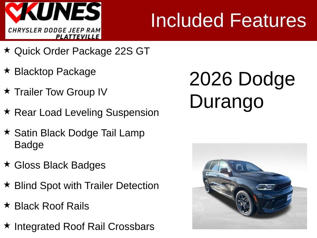 New 2026 Dodge Durango GT image 2