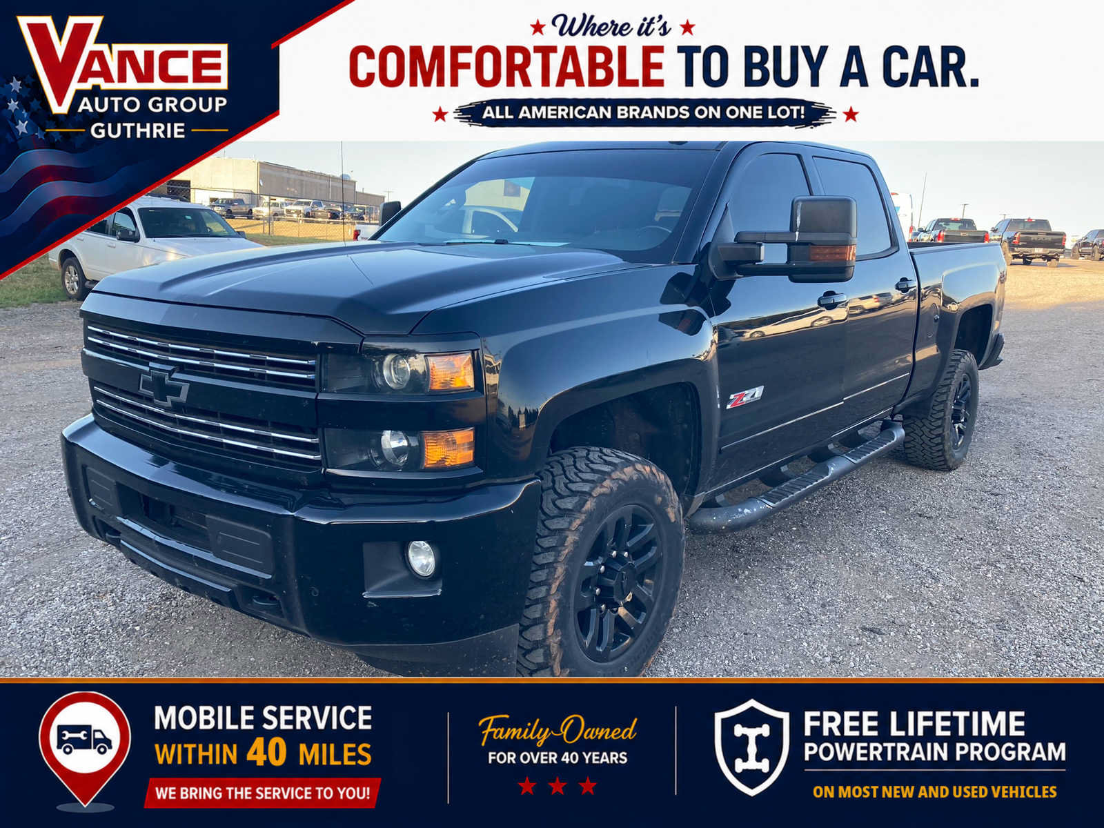 Used 2017 Chevrolet Silverado 2500 LT w/ Midnight Edition AWD/4WD image 1