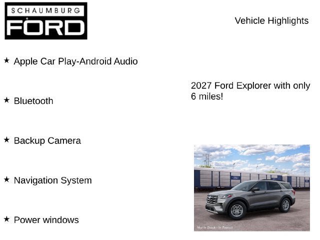 New 2027 Ford Explorer Active w/ Active Comfort Package AWD/4WD image 7