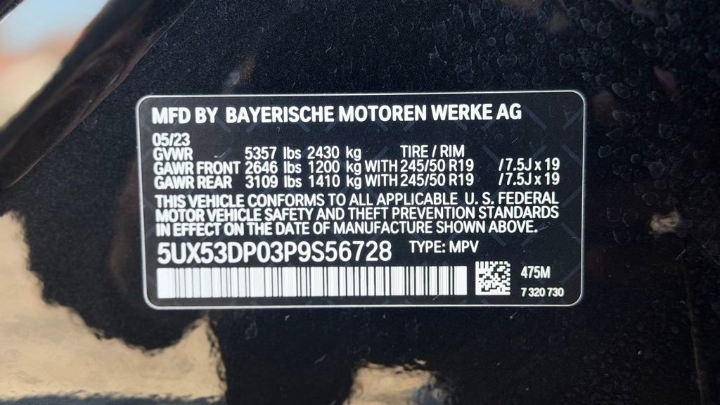 Certified 2023 BMW X3 xDrive30i w/ Convenience Package image 27