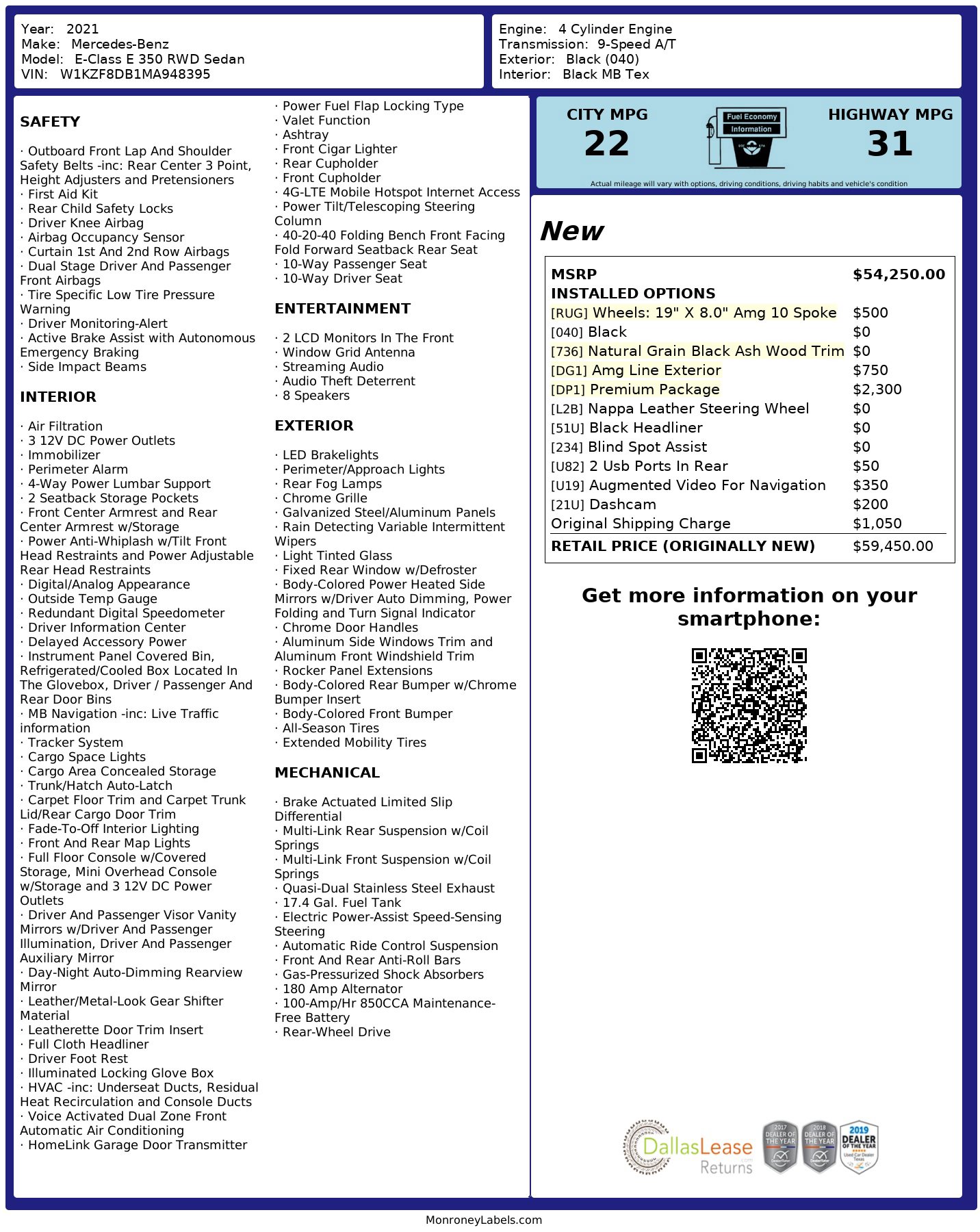 Used 2021 Mercedes-Benz E 350 Sedan image 3