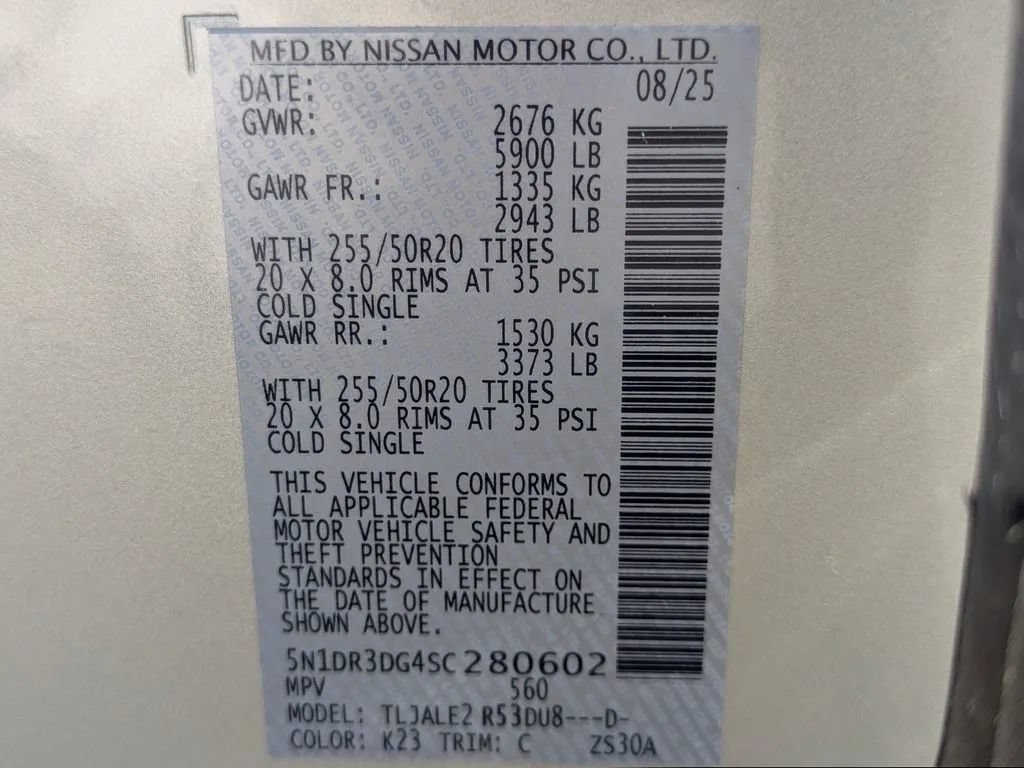 Certified 2025 Nissan Pathfinder Platinum w/ Cargo Package FWD image 30