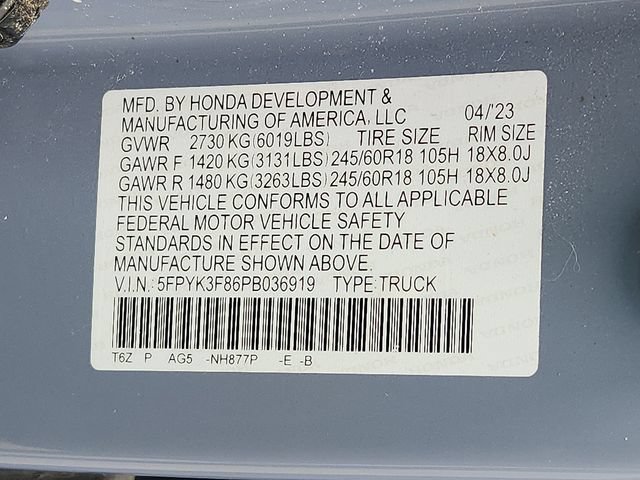 Certified 2023 Honda Ridgeline Black Edition image 27