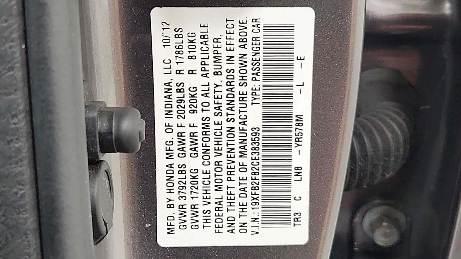 Used 2012 Honda Civic EX image 11