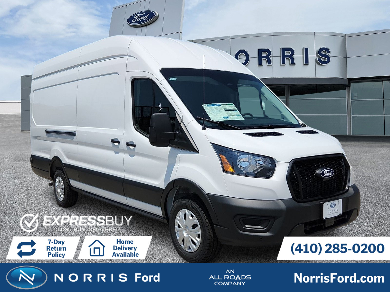 New 2026 Ford Transit 350 148 High Roof Extended w/ Load Area Protection Package RWD image 1