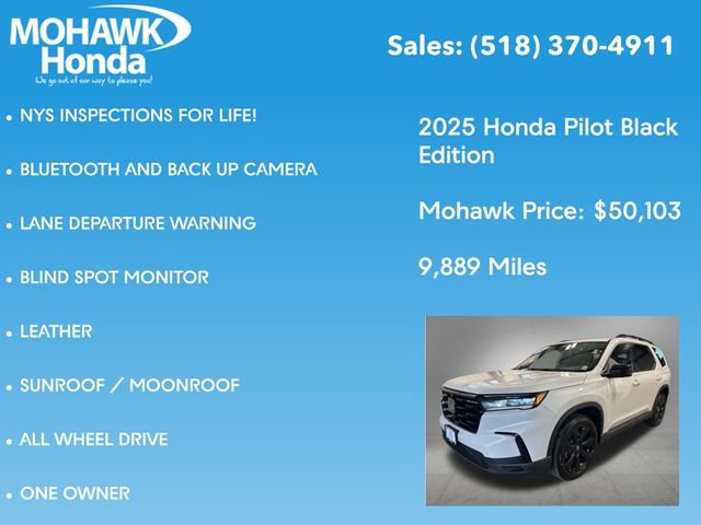 Certified 2025 Honda Pilot Black Edition image 8