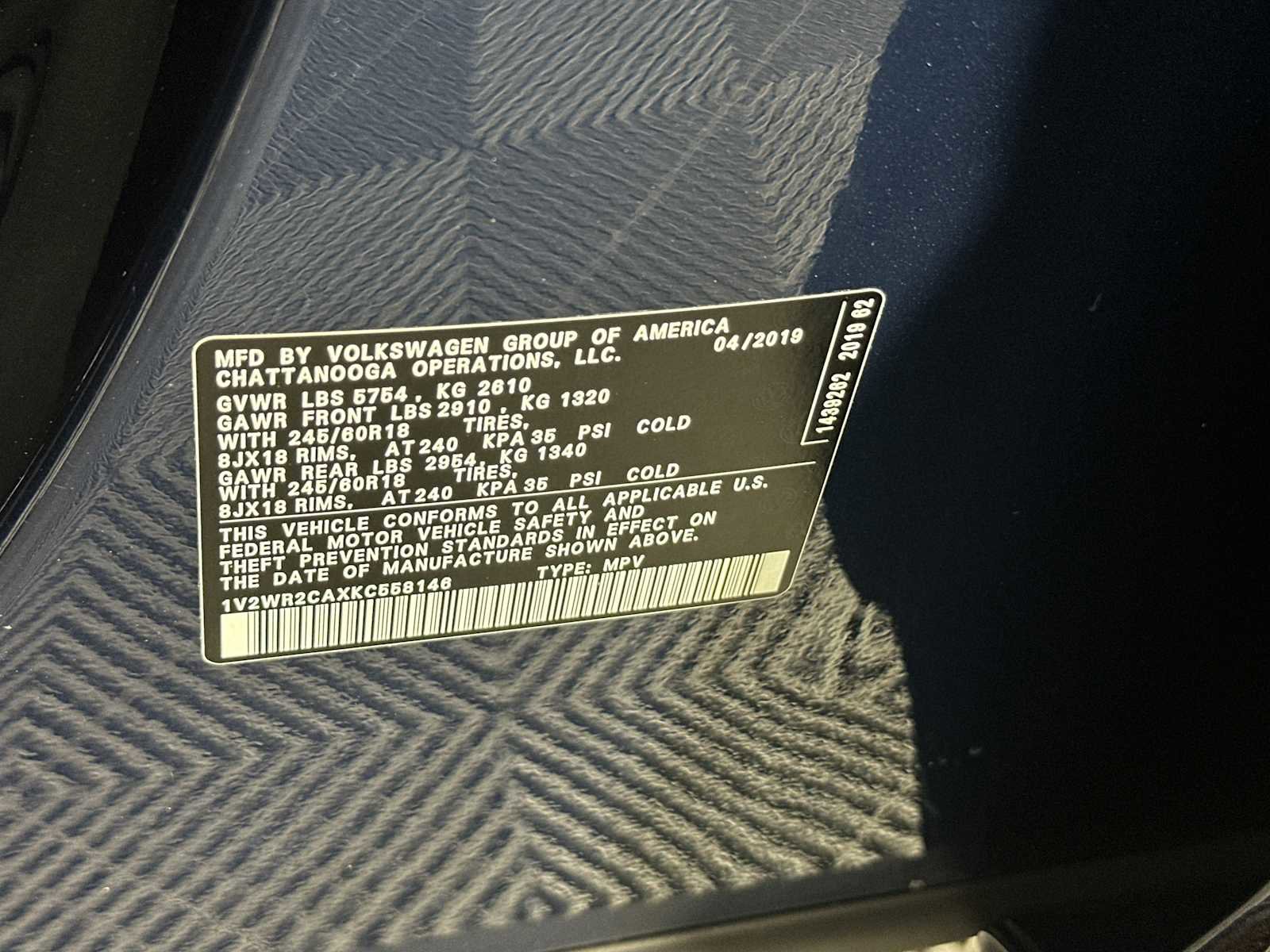 Used 2019 Volkswagen Atlas SE image 35