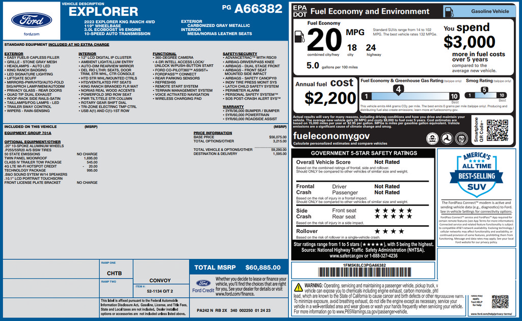 Used 2023 Ford Explorer King Ranch w/ Technology Package AWD/4WD image 38