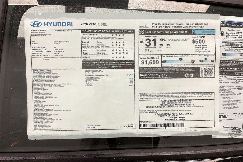 New 2026 Hyundai Venue SEL image 14