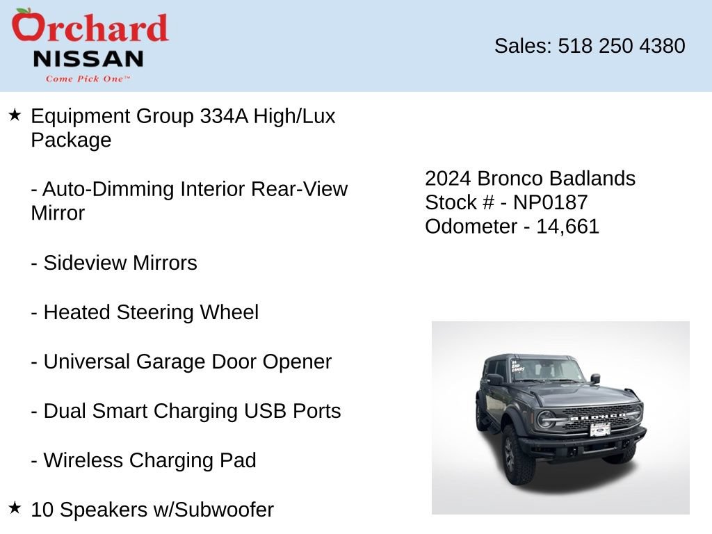 Used 2024 Ford Bronco Badlands AWD/4WD image 21