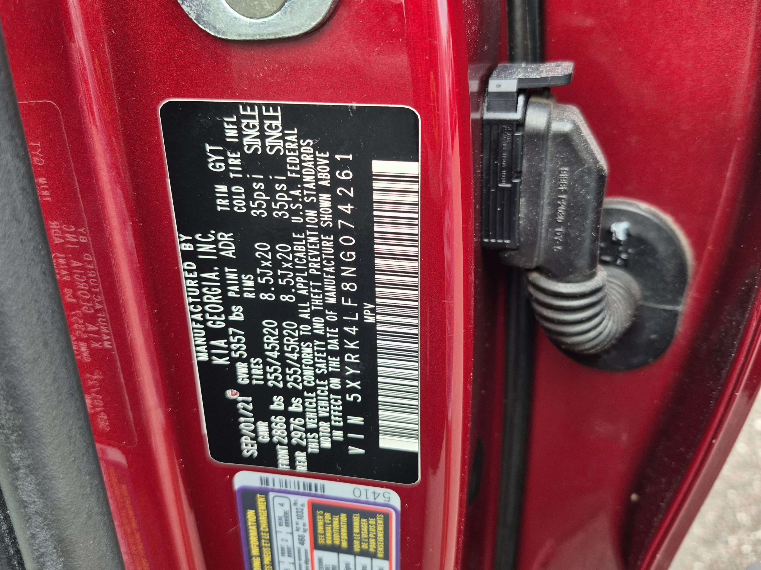 Used 2022 Kia Sorento SX FWD image 35