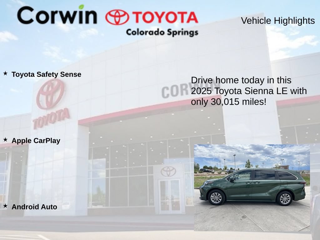 Used 2025 Toyota Sienna LE FWD image 6