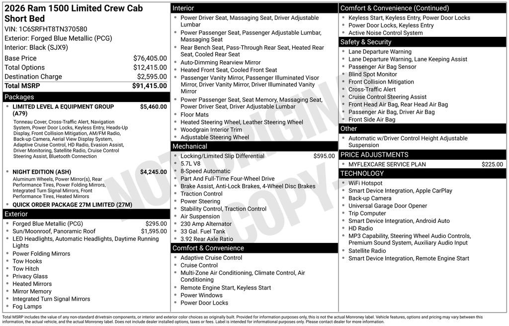 New 2026 RAM 1500 Limited AWD/4WD image 7