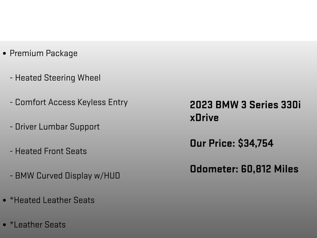 Used 2023 BMW 330i xDrive Sedan w/ M Sport Package AWD/4WD image 30