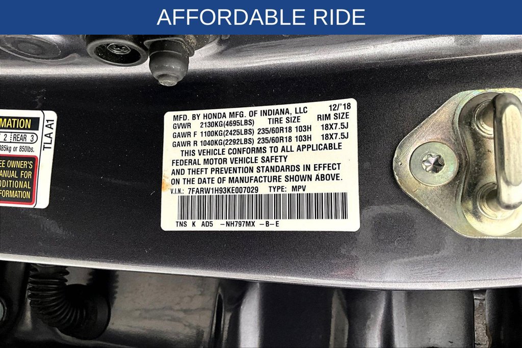 Used 2019 Honda CR-V Touring image 17